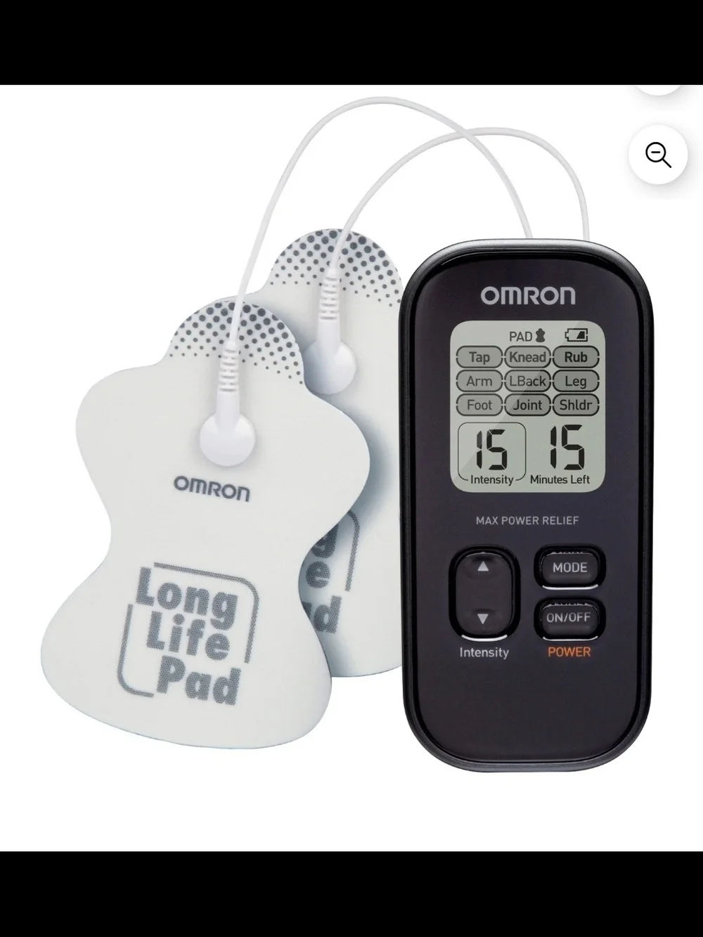 Omron Max Power Relief TENS Device PM500 features 9 preset modes &15 Levels NWT